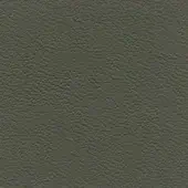 Olive-green leather texture sample with a granular, dotted surface; label reads “bross > leather (d) sweet > col. 567” in sans-serif font.
